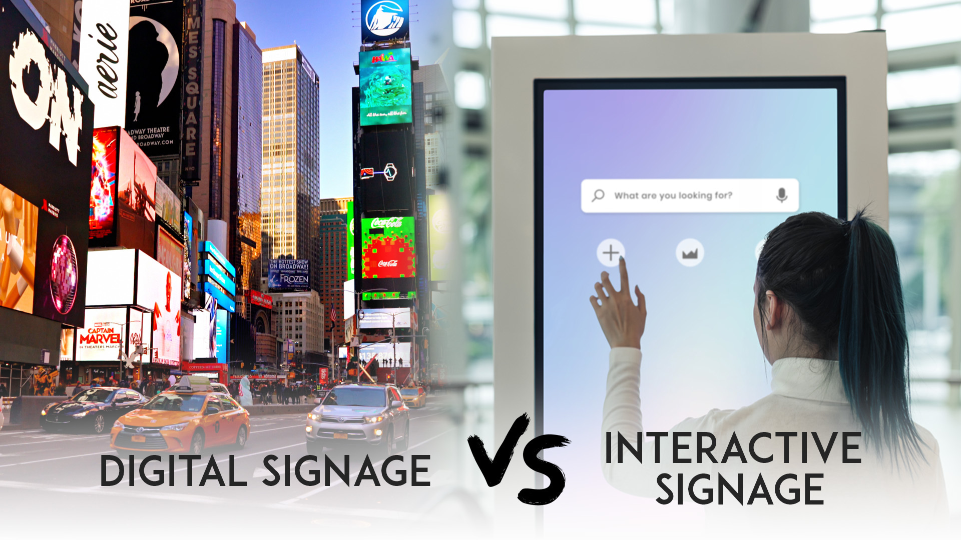 Digital Vs Interactive signages