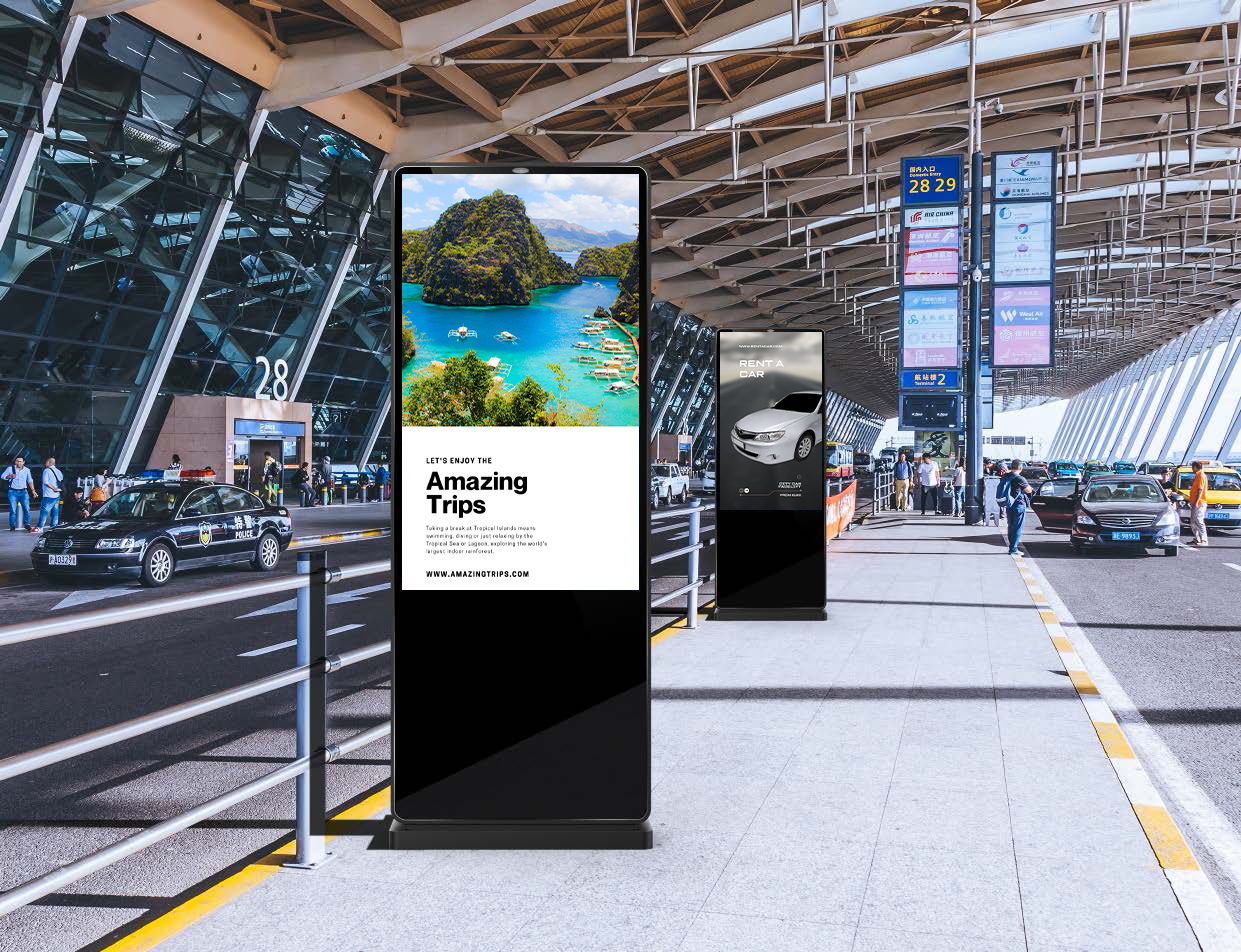 Outdoor Kiosks in Airport